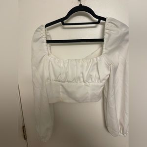 princess polly size 4 white blouse